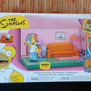 The Simpsons Homer Living Room Couch Flip Dorama Action Figures Playset NIB
